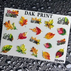 Dak Print - 3D Слайдер-дизайн для ногтей