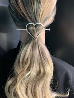 Заколка для волос с сердечком