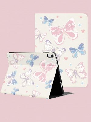 Чехол совместимый с iPad с узором бабочки
