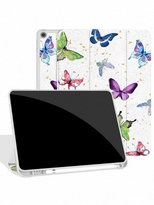 Чехол совместимый с iPad с принтом бабочки