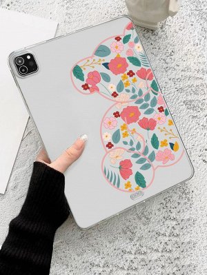 Чехол совместимый с iPad медведя & с цветочным принтом