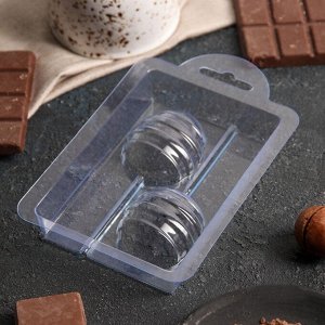 Форма для шоколада и конфет «Яйцо на палочке спиральное», 14?9 см, цвет прозрачный