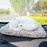 Игрушка, поглотитель запаха, &quot;Белая лиса на лежанке&quot;, цвет белый/коричневый