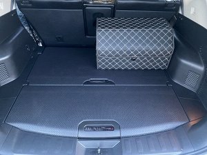 Органайзер Средний Эко Кожа в багажник авто Черный с бежевой строчкой Akuma LUX