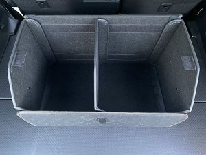 Органайзер Средний Эко Кожа в багажник авто Черный с черной строчкой Akuma LUX