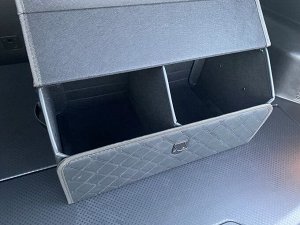 Органайзер Средний Эко Кожа в багажник авто Черный с черной строчкой Akuma LUX
