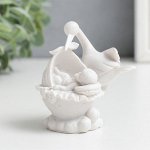 Фигурка полистоун &quot;Аист с малышом&quot; 7,5х5х6,2 см