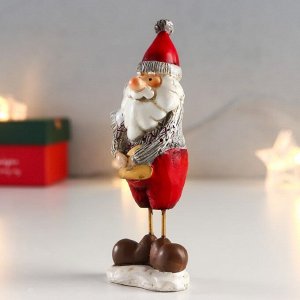 Сувенир полистоун "Дед Мороз в свитере" 12,5х4,5х5,5 см