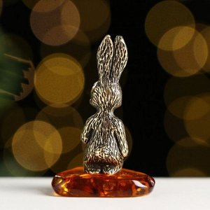 Сувенир "Ушастый Кролик", латунь, 3,8х1,3х1,3 см