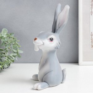 Сувенир полистоун "Кролик - зубастик" 12х10х24 см