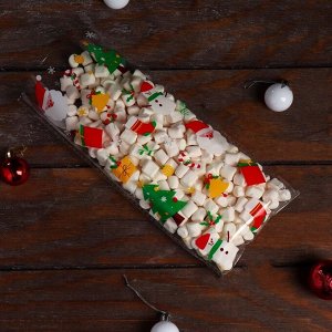 Пакет подарочный новогодний, для сладких подарков, 13x27 см