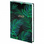 Ежедневник датированный на 2023 (145х215 мм), А5, STAFF, ламинированная обложка, &quot;Tropical&quot;, 114191