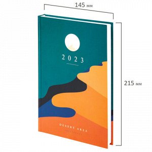 Ежедневник датированный на 2023 (145х215 мм), А5, STAFF, ламинированная обложка, "Sahara", 114193