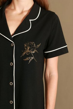 Коллекция Fleur халат-рубашка № 151631
