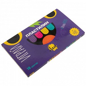 Лео "Играй" Пластилин классический LPMC-0118 18 цв.360 г.