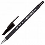 Ручка шариковая STAFF &quot;EVERYDAY&quot; BP-191, ЧЕРНАЯ, корпус прорезиненный черный, узел 0,7 мм, линия письма 0,35 мм, 142398