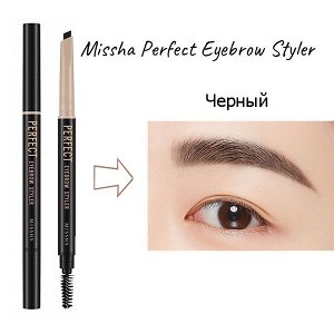Карандаш для бровей Missha Perfect Eyebrow Styler #Black, 0.15 гр