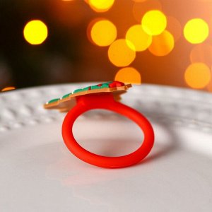 Кольцо для салфеток Доляна «Праздничная ёлка», 5x6 см