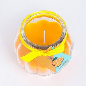 Свеча ароматическая "Горшочек" 9х7,5см, апельсин