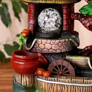 Фонтан настольный «Домик под деревом», 14x19x25 см, с подставкой