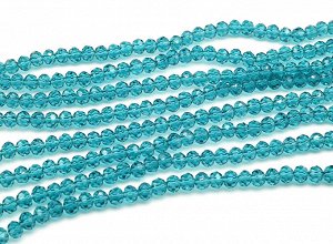 Бусины из циркона рондель гр.6мм, 92 бусины