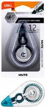 Корректор-лента 5 мм х 12 м Mute EH360 в блистере (1656542) Deli {Китай}