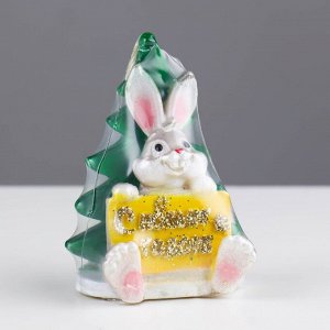 Свеча фигурная «Кролик с открыткой», 9х6 см, 45 г