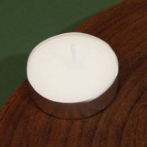 Новогодняя чайная свеча для гадания «Предсказание от кролика», без аромата, 3,7 х 3,7 х 1 см.