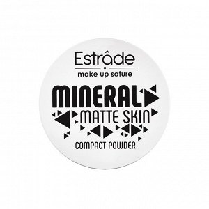 Estrade пудра "MINERAL MATTE SKIN" компактная №24 кремовый беж нейтральный (с зеркалом)