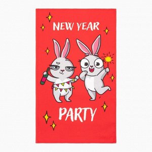 Набор кухонных полотенец Доляна New Year party 35х60 см - 4 шт., 100% хл