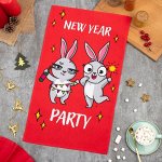 Полотенце Доляна New Year party 35х60 см, 100% хлопок, 160 г/м2
