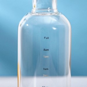 Бутылка для воды «Лаго», 750 мл, h=23 см, с маркёром времени