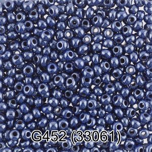 (33061) Бисер окрашенный с жемчужным покрытием 10/0, круг.отв., 50г, Preciosa
