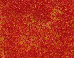 (81797) Бисер прозрачный желто-оранжевый 10/0, круг.отв., 50г, Preciosa