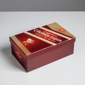 Набор подарочных коробок 6 в 1 «Алкогольный», 20 х 12.5 х 7.5 - 32.5 х 20 х 12.5 см, Новый год