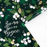 Бумага упаковочная глянцевая «Время чудес», 70 х 100 см 7066035
