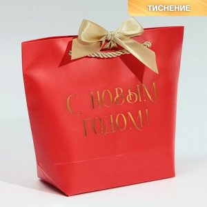 Пакет подарочный New Year, 21 х 17 х 7 см