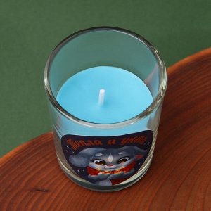 Новогодняя свеча в стакане «Тепла и уюта», аромат зимний лес, 5 х 5 х 6 см