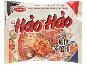 Лапша пшеничная ACECOOK НАО НАО, вкус КИМЧИ, (ACECOOK HAO HAO KIMCHI) Вьетнам, м/у 75г