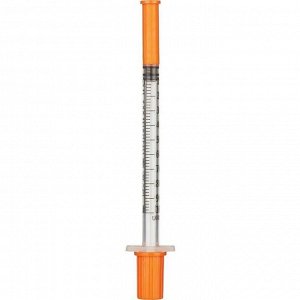 Шприц инсулиновый Канпо (Kanpo) 3-х комп 1мл U100 с иглой 29G (0.33x13мм) 10 штук