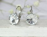 Серьги кристаллами Swarovski
