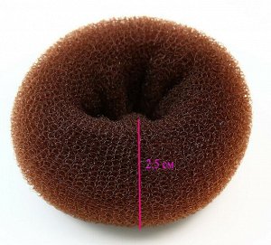 Vel Vett Бублик для волос Коричневый(2.5*5.5 см)
