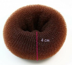 Бублик для волос Коричневый(4*8 см)