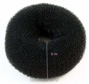 Vel Vett Бублик для волос Черный (5*8 см)