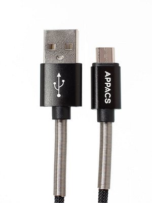 Кабель APPACS AP03202m microUSB/5V2.4A 1m Premium