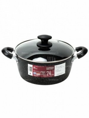 SARACOOK Кастрюля 24 cm. Цвет мрамор SARA YWDT-2404