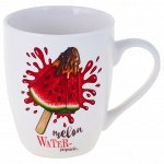 Кружка фарфоровая 340мл тюльпан Water Melon ТМ Rainbow