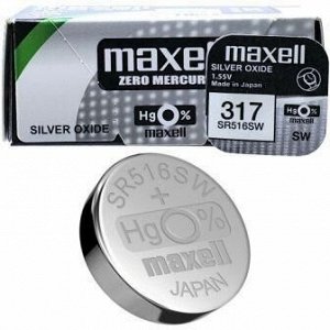 Батарейка  MAXELL SR516SW (317) BL-1