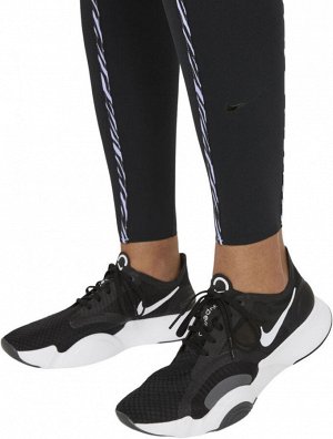 Тайтсы женские Nike One Luxe Icon Clash Women&#039;s Tights - black/purple chalk/clear