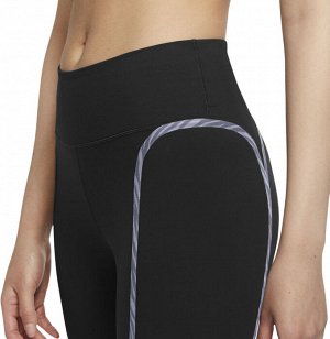 Тайтсы женские Nike One Luxe Icon Clash Women's Tights - black/purple chalk/clear